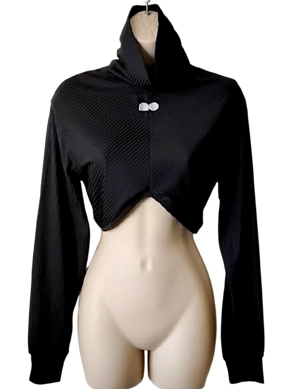 Nike Naomi Osaka Slim Fit Long-Sleeve Mock-Neck Top M Black